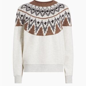 MOTHER The Half of Me Fair Isle Sweater Size S